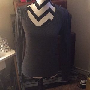 Grey long sleeve top